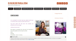 Desktop Screenshot of elblogdepaula.com
